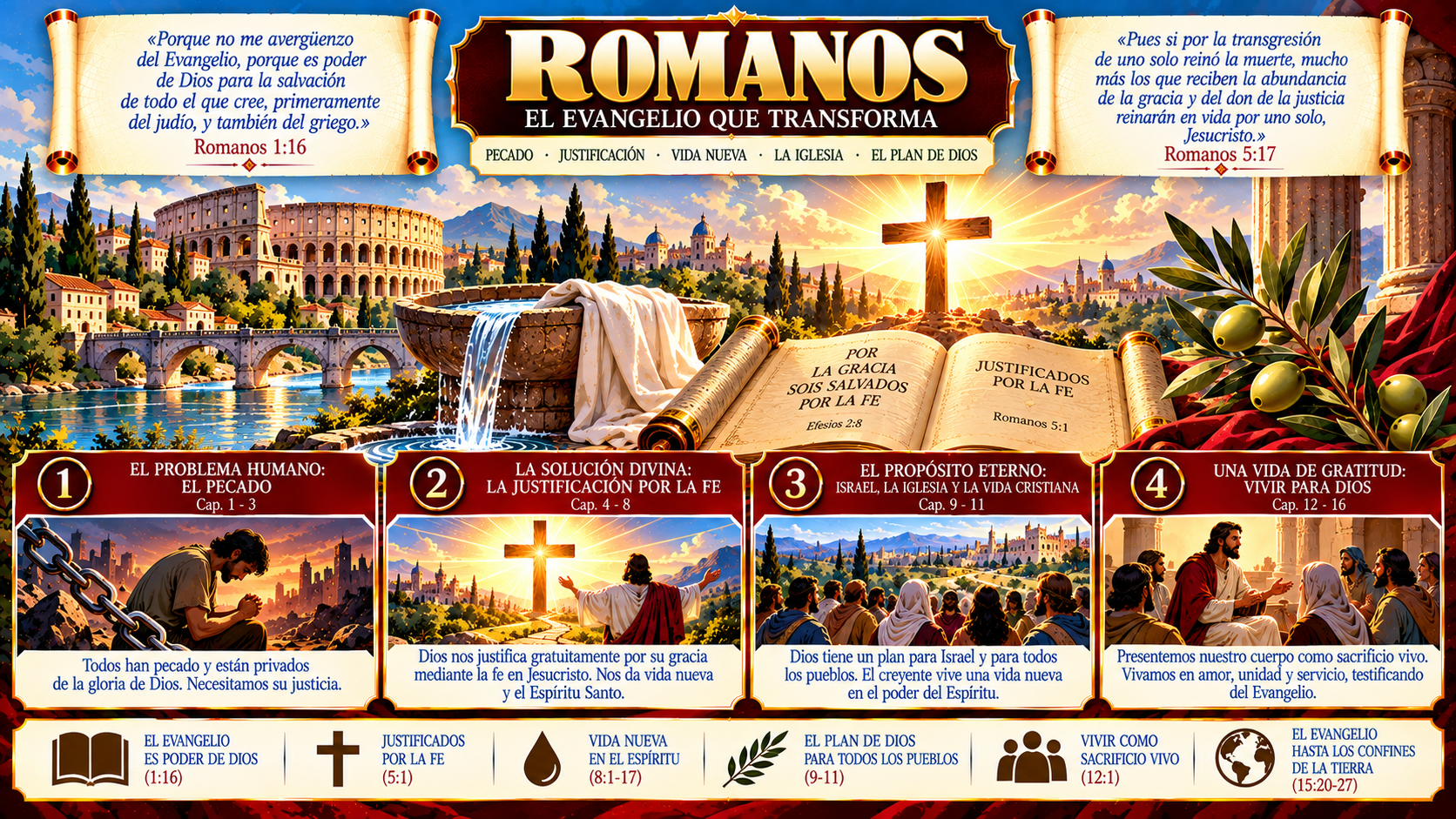 Ficha visual de la carta a los Romanos