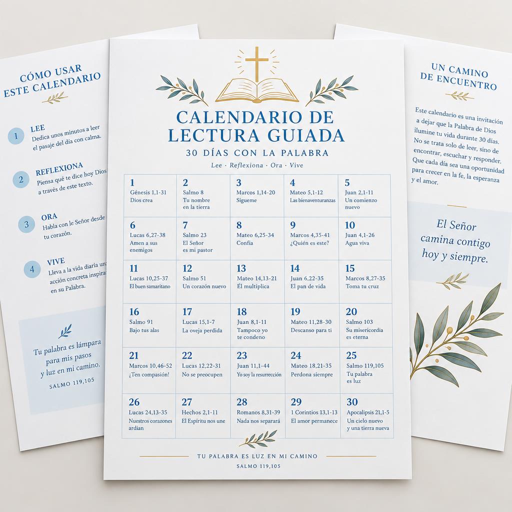 Calendario de Lectura Guiada descargable